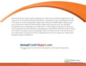 Elahi Annual Credit Report